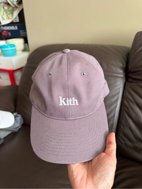 Kith Dusty Lavender Baseball Cap with White Embroidery